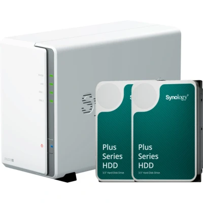 Afbeelding van Synology DiskStation DS223j incl. 2x Plus 4 TB harde schijf nas USB 3.2 Gen 1