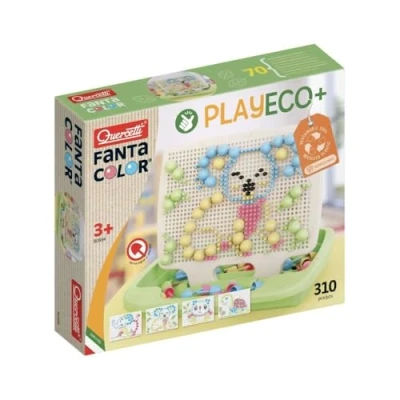 Afbeelding van Quercetti PlayEco+ mozaïek knijperspel van gerecycled plastic: Fanta Color (310 stukjes)