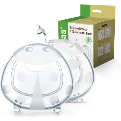 Afbeelding van Haakaa Ladybug Lekschalen Moedermelk 2 stuks 75ml