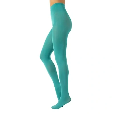 Afbeelding van CALZITALY Ondoorzichtige panty in microvezelkleur Comfortabele gekleurde S, M, L, XL, XXL, 3XL, 4XL 80 DEN Gemaakt Italië, Acqua Groen, XXL