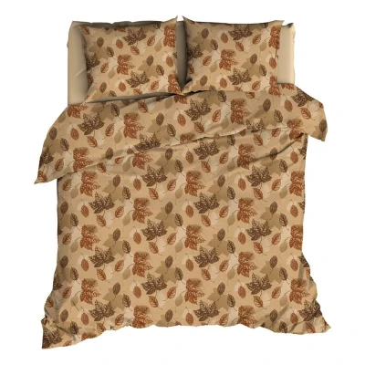Afbeelding van Dekbedovertrek Satin d&#039;or Mapple Camel Satijn 200 x / 220 cm 2 Persoons