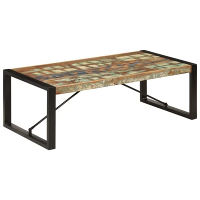 Afbeelding van Salontafel 120x60x40 cm massief gerecycled hout