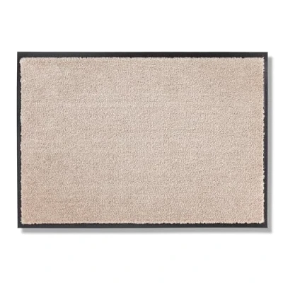 Afbeelding van slijtvaste deurmat Miami getufte 50x70 cm in beige afwasbare schoonloopmat