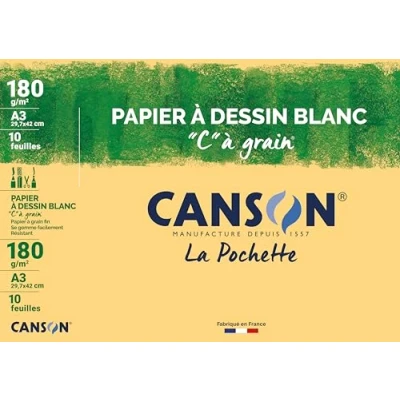 Afbeelding van CANSON tekenpapier &#039;C&#039; à Grain, DIN A3, 224 g/qm
