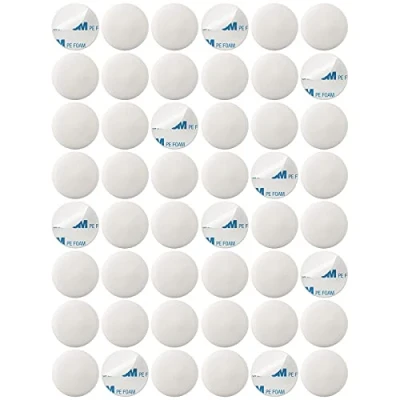 Afbeelding van WELLGRO Wanddeurstopper, zelfklevend, zonder boren, wandbuffer, wandbescherming, perfecte bescherming voor muur en deur, deurbuffer, aantal naar keuze, 12 stuks
