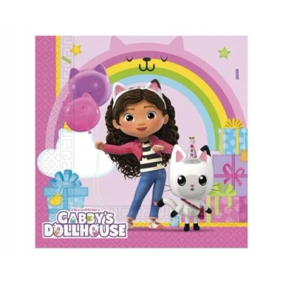 Afbeelding van Gabby&#039;s Dollhouse Servetten 33x33cm 20 stuks