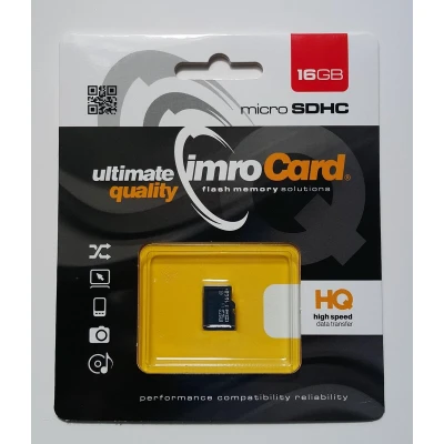 Afbeelding van Imro Micro SD Kaart 16 GB Geheugenkaart Class 10 UHS