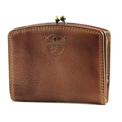 Afbeelding van CHIEMSEE Leren Portemonnee Leather Wallet Cognac Bruine