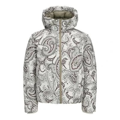 Afbeelding van JACK &amp; JONES Heren JORVESTERBRO Puffer Jacket AW24 SN bufferjas, Silver Birch/Detail: AOP, L, Birch/Detail:aop, L