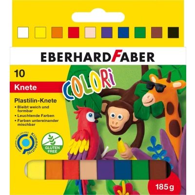 Afbeelding van Eberhard Faber klei 10 kleuren voor kinderen EF 572011