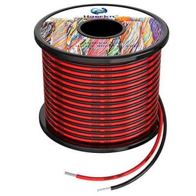 Afbeelding van Haerkn 20awg 0,5 mm² siliconen elektrische draadkabel 2 x 30 meter zuurstofvrij hoge temperatuur bestendig vertind koperdraad