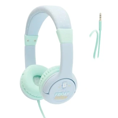 Afbeelding van WONDEE Mr Wonderful Kinderhoofdtelefoon, met hoofdband en volumebegrenzing van 85 dB hoofdtelefoon, cadeau voor jongens meisjes