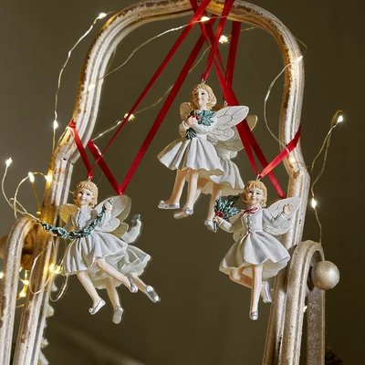 Afbeelding van LOBERON Hanger set van 3 Solenisse wit/rood/groen
