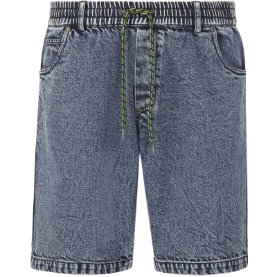 Afbeelding van Jan Vanderstorm Jeansshort, Heren, Maat: 54, Blau