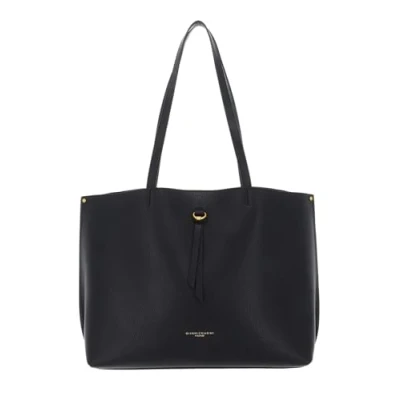 Afbeelding van GIANNI CHIARINI Leren schoudertas shopper Egle Shoulder Bag Black zwart