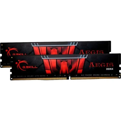 Afbeelding van G.Skill Aegis F4 2666C19D 32GIS Geheugen DDR4 32 GB: 2 x 16 GB 288 PIN 2666 MHz Cl19 1.2 V rood, zwart