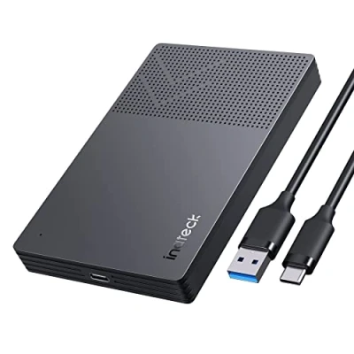 Afbeelding van Inateck USB 3.2 Gen 2 harde schijf behuizing met siliconen hoes voor 2,5 inch SSD&#039;s en HDD&#039;s, tot 6 Gbps, UASP, FE2016