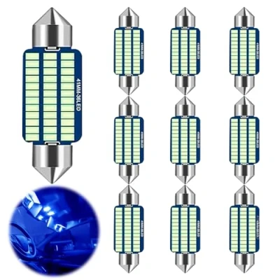 Afbeelding van Interieurverlichting auto led, led binnenverlichting 41 mm, strepen, plug and play 12 V auto, verlichting interieur, licht interieur