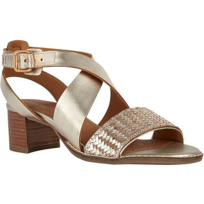 Afbeelding van Geox Sozy Mid Sandalen Goud EU 41 Vrouw