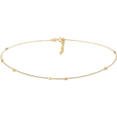 Afbeelding van Elli Choker Stars Ketting goldcoloured, Dames, Maat: 40, Gold coloured