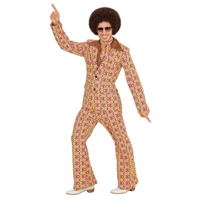 Afbeelding van WIDMANN Jaren 70 groovy disco pak voor mannen Medium