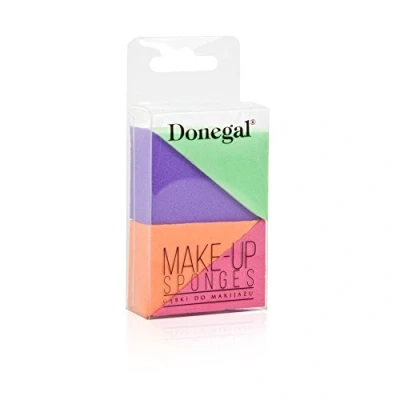 Afbeelding van Donegal, Make up accessoires, Spons Kleurrijk Driehoekig 4Pcs. 4305