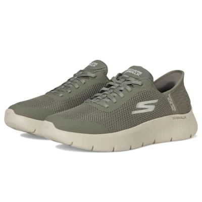 Afbeelding van Skechers Dames GO Walk Flex Grand Entry Sneaker, Olijf, 6.5 UK, 39.5 EU