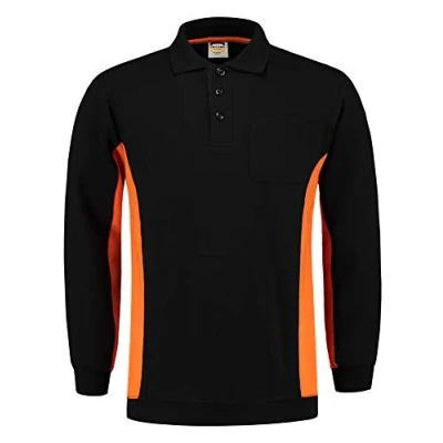 Afbeelding van Tricorp Polosweater Zwart Oranje Maat 4XL