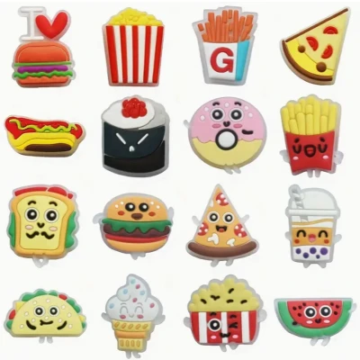 Afbeelding van crocs pins eten glow in the dark charms accessoires schoenbedels