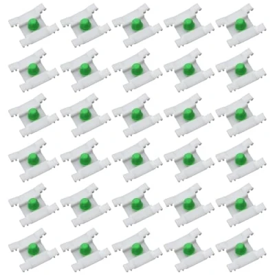Afbeelding van YananAC 30 stuks bevestiging deurlijstclips voor Golf 3 Vento Jta 1H0853585 wit sierlijsten, bevestigingsclips met tule 9 mm gatdiameter 1H0 853 585