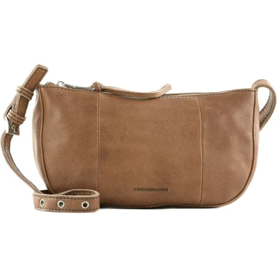Afbeelding van FREDsBRUDER Leren Schoudertas Mia Round Crossbag Caramel Lichtbruin