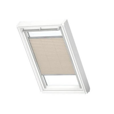 Afbeelding van VELUX Origineel Plisségordijn (FHL), Zilveren Kozijn, PK10, Natural