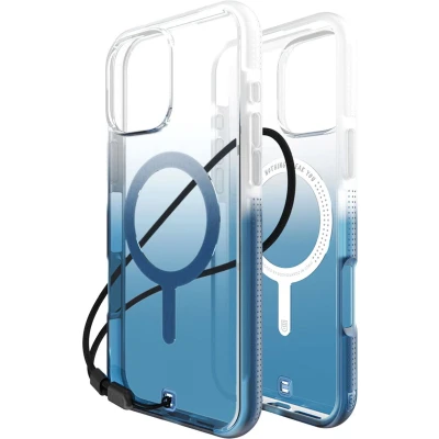 Afbeelding van Apple iPhone 16 Pro Max MagSafe Hoesje Kunststof BodyGuardz Hardcase/Backcover Blue / Ombre Telefoonhoesje Shockproof/Valbescherming