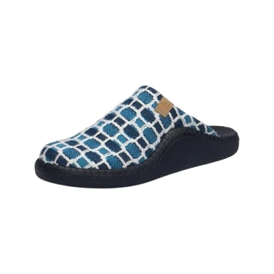 Afbeelding van Josef Seibel Dames Pantoffels Monaco.D.03, breedte F 1/2 (smal), Turquoise Multi, 36 EU Schmal