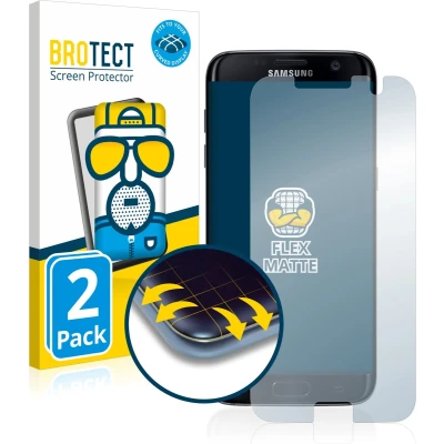 Afbeelding van BROTECT Full Cover Antireflecterende Screen Protector voor Samsung Galaxy S7 Edge (2 Stuks) Schermbeschermer, Protector, Mat