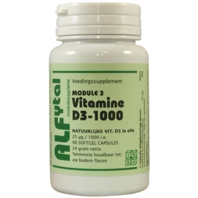 Afbeelding van Alfytal Vitamine D3 1000IU Capsules
