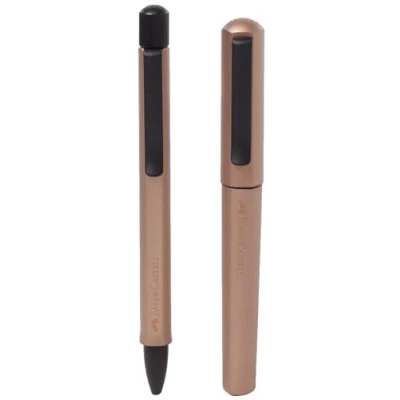 Afbeelding van Balpen en Vulpen M Faber Castell Hexo brons in giftbox