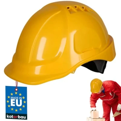 Afbeelding van KOTARBAU® Veiligheidshelm bouwhelm instelbaar ABS geel