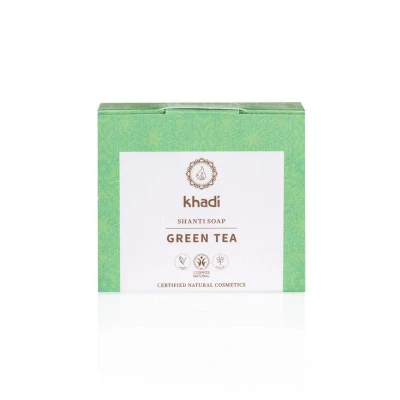 Afbeelding van Khadi Groene Thee Zeep, 100 gram