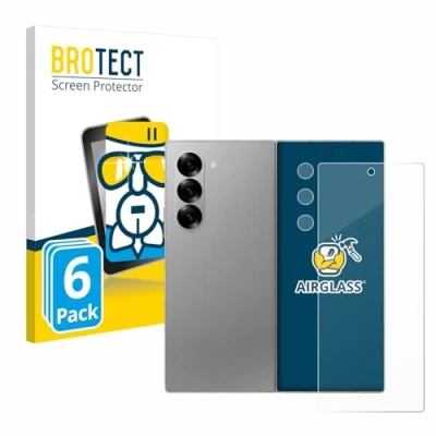 Afbeelding van BROTECT Screenprotector voor Samsung Galaxy Z Fold 6 5G (Voor+Camera) Folie Beschermfolie Beschermglas transparant (6 Stuks)