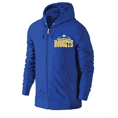 Afbeelding van Rits Sweatshirt Casual Basketbal Kleding Unisex Nuggets Hoodies Heren NBA vest met lange mouwen, XL