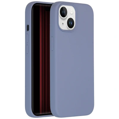Afbeelding van Apple iPhone 15 Hoesje Siliconen en TPU (zacht) Accezz Softcase/Backcover Grijs Telefoonhoesje