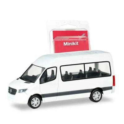 Afbeelding van Herpa 013468 Miki MB Sprinter`18 Bus HD, Wit, Gekleurd