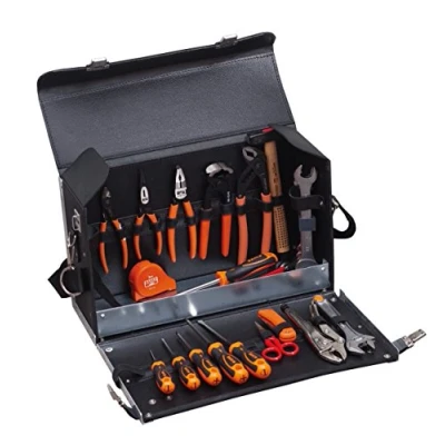 Afbeelding van Bahco gereedschapsapsset lederen koffer 982000320