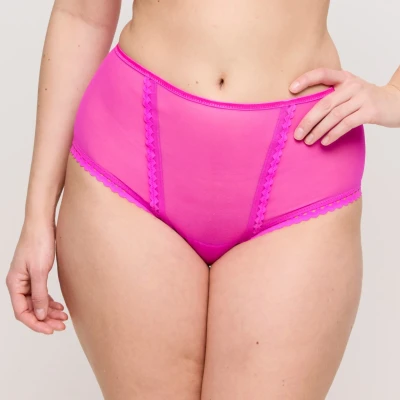 Afbeelding van PrimaDonna dames Vivgirl high waisted shorty van mesh in de kleur Donkerroze, maat: 42