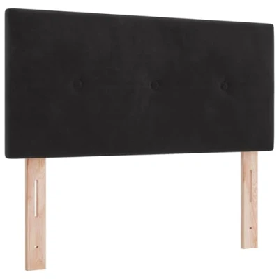 Afbeelding van vidaXL Hoofdbord Zwart Hout 80 x 40 7 cm Gestoffeerd