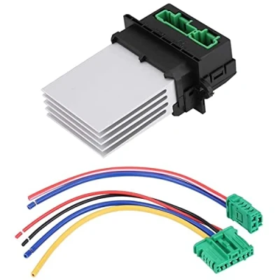 Afbeelding van Blower Motor Weerstand, Heater Fan Weerstand met bedrading Plug Harness 6441L2, 6441.L2, 7701048390, 7701207718, 509355