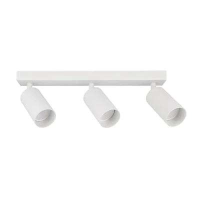 Afbeelding van EDO Plafondlamp MALGA Spotlight Plafondbalk in Wit 3 lichts Plafondlampen Spots met GU10 aansluiting, Industrieel Plafond Binnenspots voor Keuken Woonkamer Slaapkamer Eetkamer, Zonder Lampen