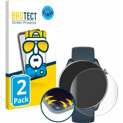 Afbeelding van BROTECT Screenprotector voor Huami Amazfit GTR Mini Folie Beschermfolie transparant volledig dekking (2 Stuks)