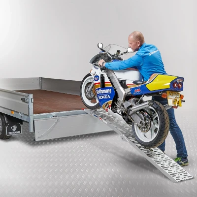 Afbeelding van Datona Extra Verstevigde Oprijplaat Voor Motoren 225 Cm (225 x 28 8 cm)